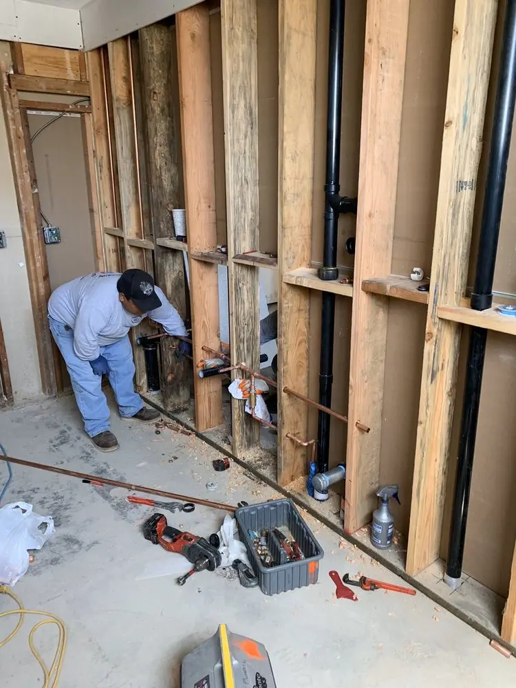 Commercial rough-in plumbing for Water Heater Replacement in Edgehill